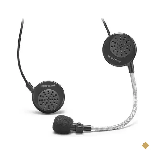 Headset para Capacete Multilaser Bluetooth Handsfree Musicas e Ligações Preto