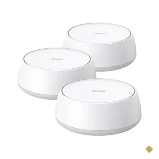 Roteador Wi-fi Dual Band Tp-link Deco Be22 3600mbps 5ghz Mesh 3 Pack Branco…