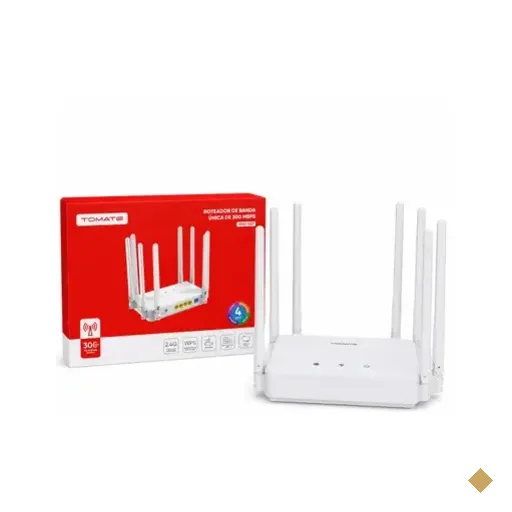 Roteador Wi-fi Wireless 300 Mbps 2,4ghz 8 Antenas Wps Rede Híbrida