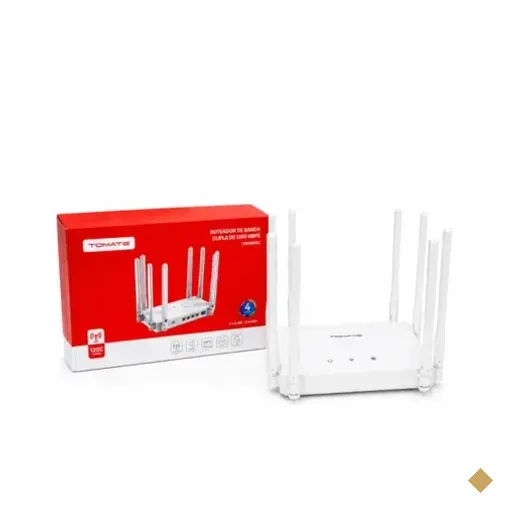 Roteador Wi-fi Ac1200 Dual Band Gigabit 8 Antenas Wps Rede Híbrida