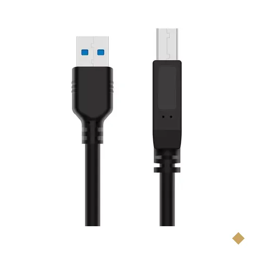 Cabo USB-A 3.0 (M) x USB-B 3.0 (M) 1,5m para Impressora - PlusCable