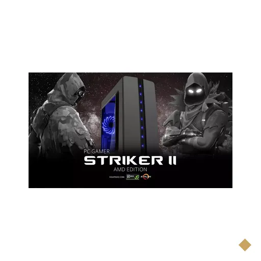 PC Gamer Striker II AMD Edition (AMD Athlon 240GE Dual-Core, 8GB DDR4-2666, AMD…