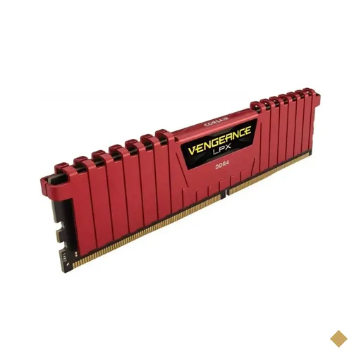 Memória Corsair Vengeance LPX Red 4GB DDR4 2400MHz PC4-19200