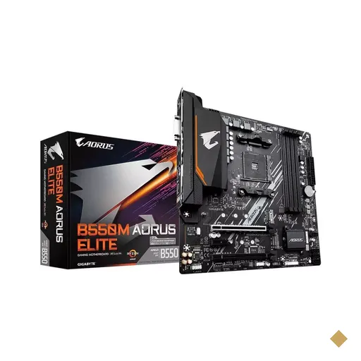 Placa Mãe Gigabyte B550M AORUS Elite (Socket AM4/AMD B550/M.2)