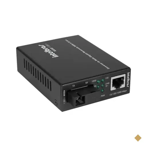 Conversor De Midia Intelbras, Kgsd 1120a, Gigabit, Ethernet Monomodo, 20 Km Wdm