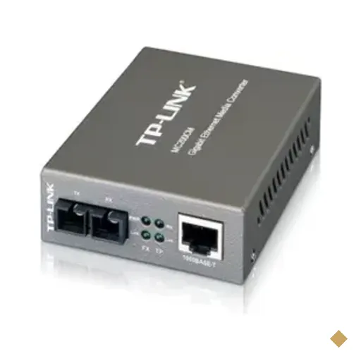 Conversor De Mídia Tp-link Mc200cm Fibra Óptica Gigabit 10/100/1000mbps Multi…