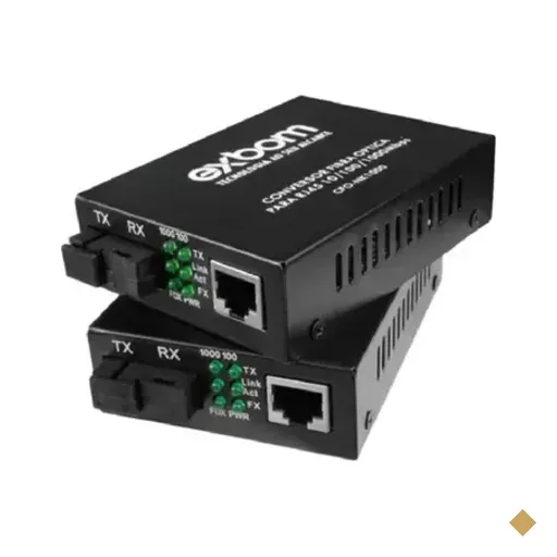 Extensor Conversor Fibra Optica Exbom, Para Rj45 10/100/1000 Mbps