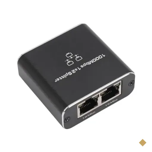 Divisor Ethernet, Switch De Rede Lan Rj45 De Alta Velocidade Gigabit 1 Para 2