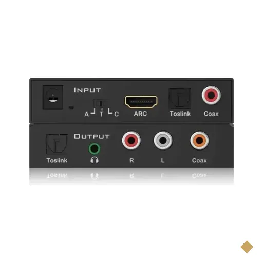 Dac Conversor De Audio Digital Opt, Arc, Coax Para Opt, P2, Rca Encore