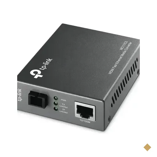 Conversor Fibra P/ Lan Rede Tp-link Wdm 10/100mbps Mc112cs