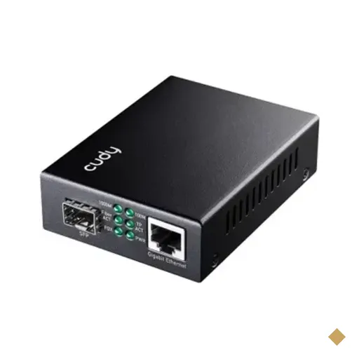 Cudy Mc220 Conversor De Mídia Sfp Para Rj45 Gigabit Preto