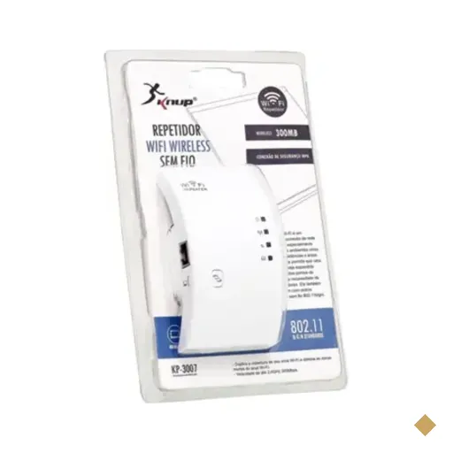 Repetidor Wifi Expansor De Sinal Wireless 300mbps Knup - Kp-3007