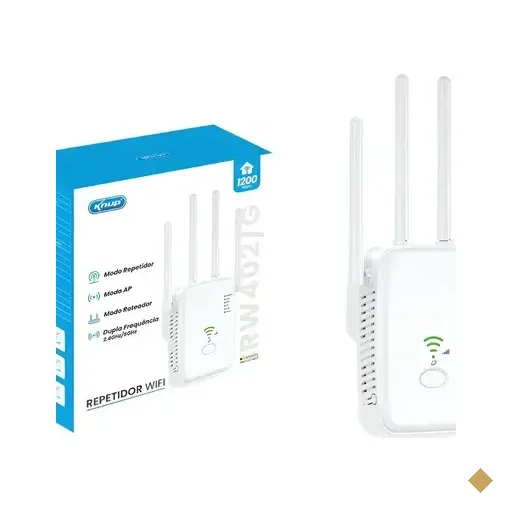 Repetidor Wifi Knup Kp-rw402 Branco Sem Fio 5ghz