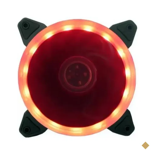 FAN Cooler Bluecase 120mm LED Ring BFR-05R - Vermelho