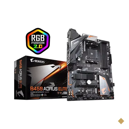Placa Mãe Gigabyte B450 AORUS ELITE rev 1.0 (Socket AM4) AMD B450