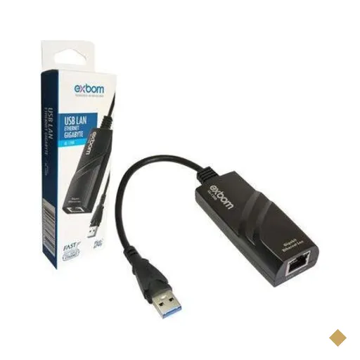 Adaptador De Rede Exbom Usb3.0 X Rj45 Ul-1200 Gigabyte