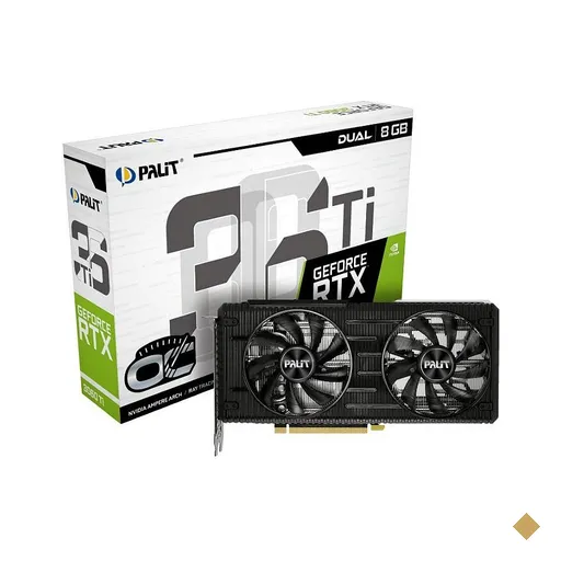 Placa de Vídeo Palit GeForce RTX 3060 Ti Dual OC LHR 8GB GDDR6 256Bits -…