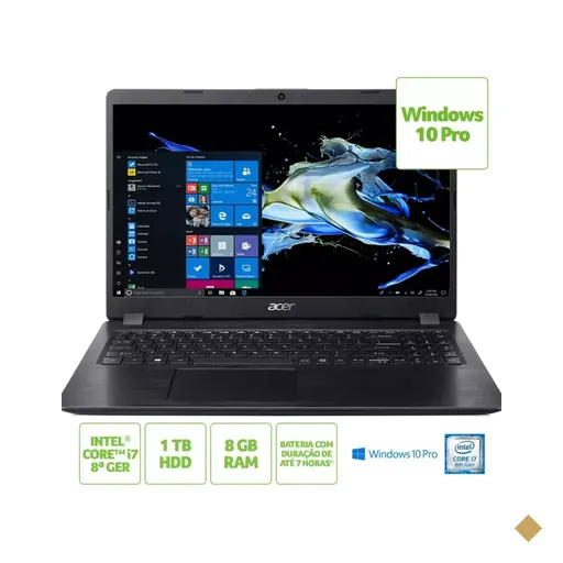 Notebook Acer A515-52-79UT (Intel Core i7-8565U 1.8GHz@4.6Ghz, 8GB DDR4, 1TB…