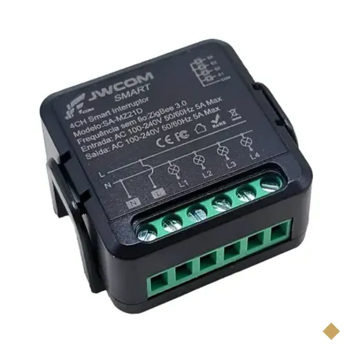 Mini Relé Zigbee 2 Canais 5a Interruptor Inteligente Alexa Preto Sa-mz21b