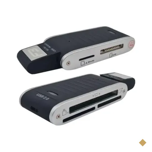 Leitor De Cartão De Memoria 5 Em 1 Usb2.0 Sd, Micro Sd, M2, Ms, Mmc