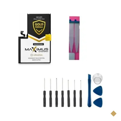 Kit Reparação De Bateria Gold Compatível Iphone 13 Pro Max