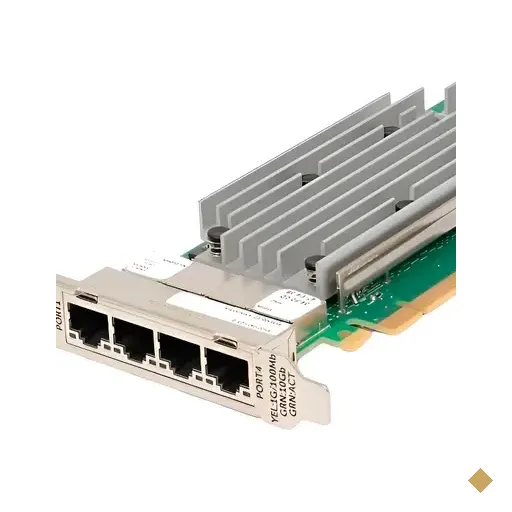 Placa De Rede 10gbs 4 Portas Rj45 T-base