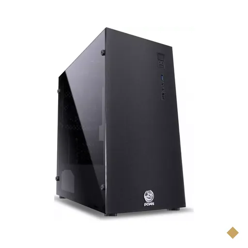 Gabinete PCYes Terra, Lateral em Acrílico, 2 FANs, Mid Tower - Preto