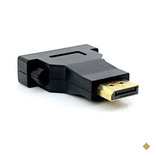 Adaptador DisplayPort (M) x DVI (F) Preto - Pluscable