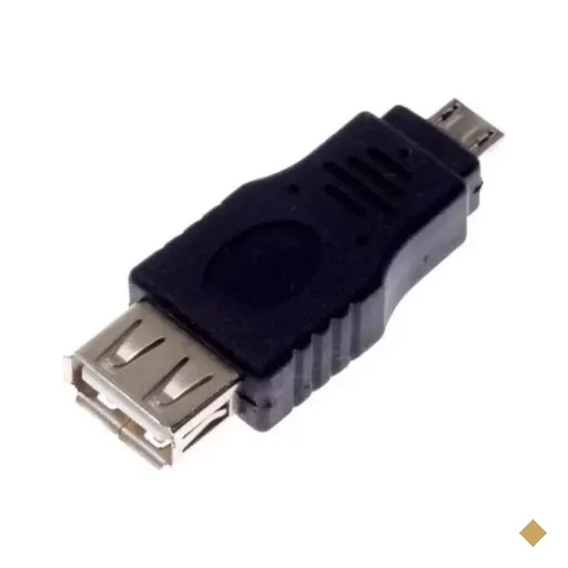 Adaptador USB A Fêmea X Mini USB 5 Pinos Macho