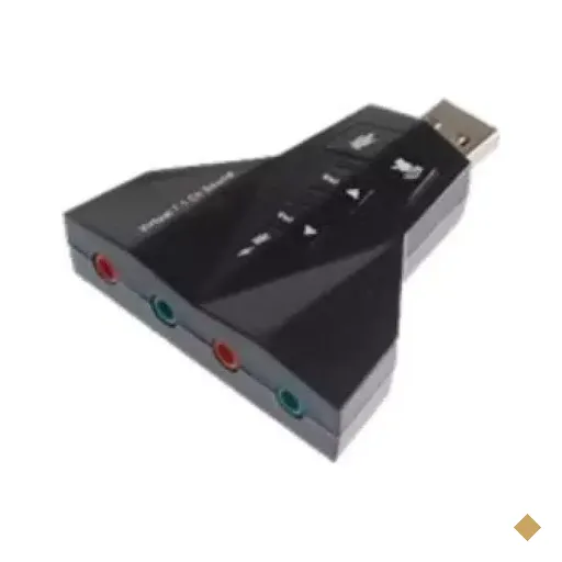 Adaptador USB x 2 Áudio e 2 Fone