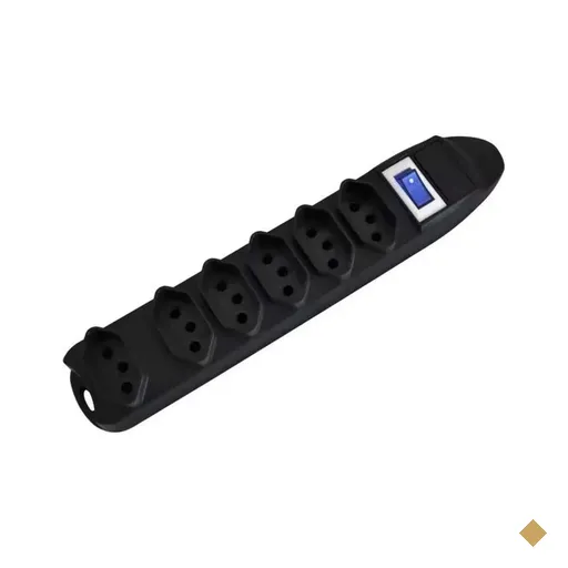 Filtro de Linha Fortrek 6 Tomadas Bivolt Preto