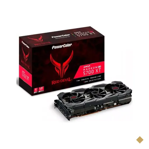 Placa de Vídeo PowerColor Red Devil Radeon RX 5700 XT 8GB GDDR6 256-bit PCI…