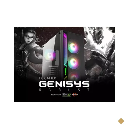 PC Gamer Genisys Robust Intel Edition (Intel Core i3-9100F Quad-Core, 16GB…