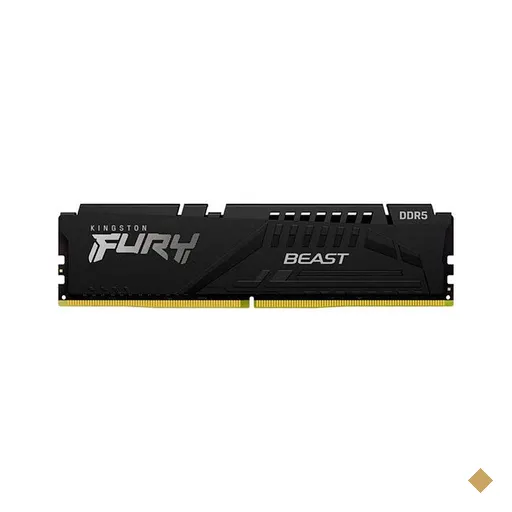 Memoria Kingston Fury Beast, 16GB (1x16GB), DDR5, 5200MHz, C40, Preta…
