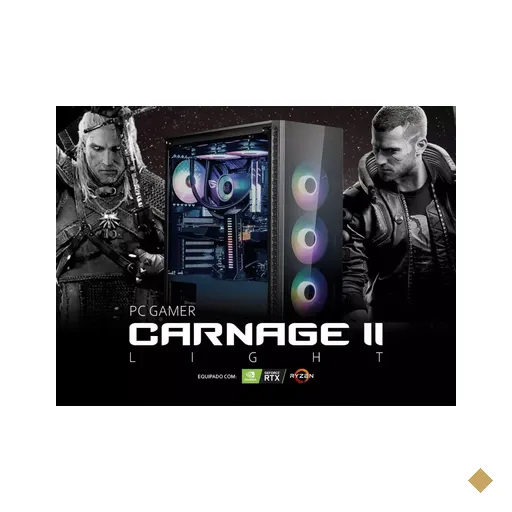 PC Gamer Carnage II Light AMD Edition (AMD Ryzen 7 3700X, 16GB (2x8GB)…