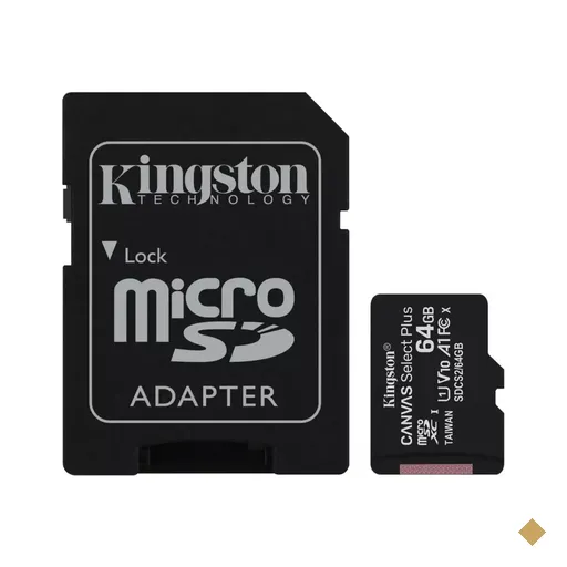 Cartão Kingston 64GB Canvas Select Plus microSD Card (Classe 10) UHS-I…