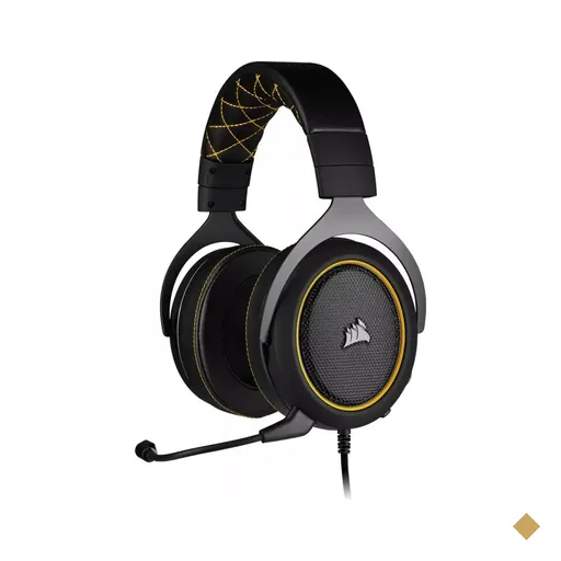 Headset Corsair HS60 PRO USB/P2 Gaming Surround 7.1 Preto/Amarelo