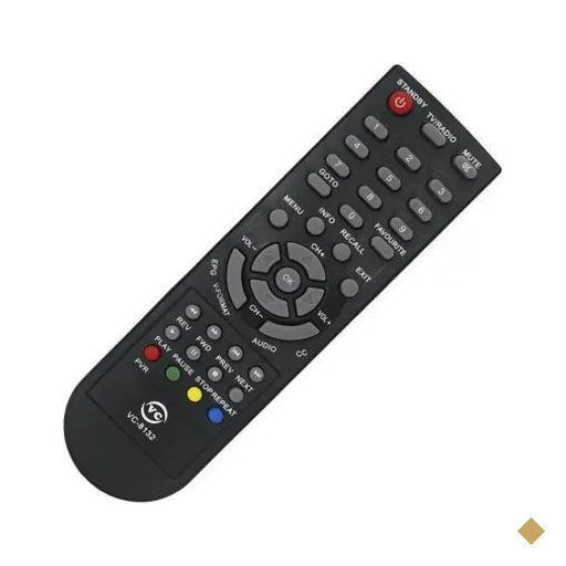 Controle Remoto Wlw Mbtech, Para Conversor Digital Aquario Dtv8000, Dtv800