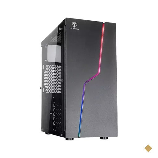 Gabinete T-Dagger JAX, Lateral em Acrílico, Mid Tower Black