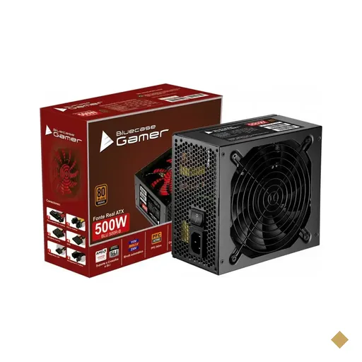 Fonte Bluecase 500W ATX12V 2.3 BLU 500R-B 80 PLUS Bronze