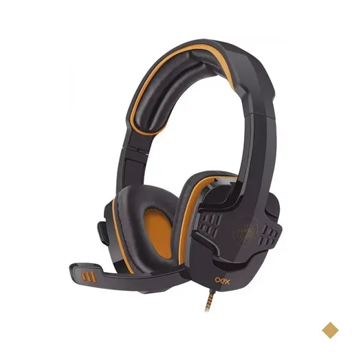 Headset OEX Target HS-203 Surround 7.1 USB Preto/Laranja