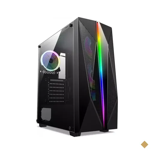 Gabinete Gamer Liketec Killer RGB, Vidro Temperado, S/Fans, Mid Tower Preto