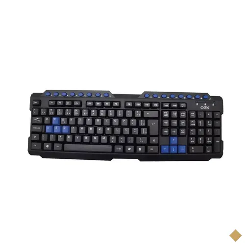 Teclado OEX Action TC-200 USB Preto/Azul
