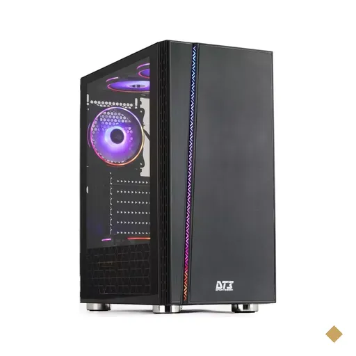 Gabinete DT3 Sports Kronos, Lateral em Vidro Temperado, Mid Tower Black