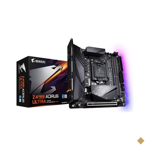 Placa Mãe Gigabyte Z490I Aorus Ultra (LGA 1200/Intel Z490/M.2/Wi-Fi 6 802.11ax)