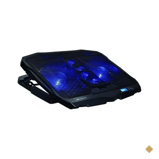Base Cooler C3Tech Para Notebook Gamer Até 17,3″, 4 Coolers Fan LED Azul…