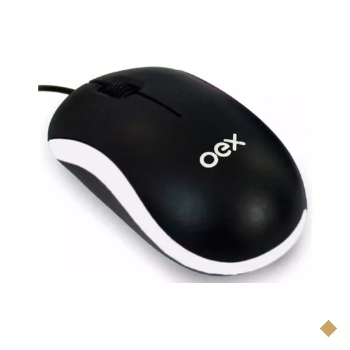 Mouse OEX Standard Mini MS-103 Optical USB Preto/Branco