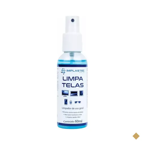 Clean Limpa Telas LCD, TVs e Notebooks - 60 ml Implastec