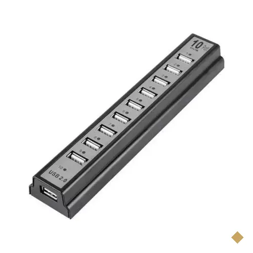 HUB MD9 10 Portas USB 2.0 Barra