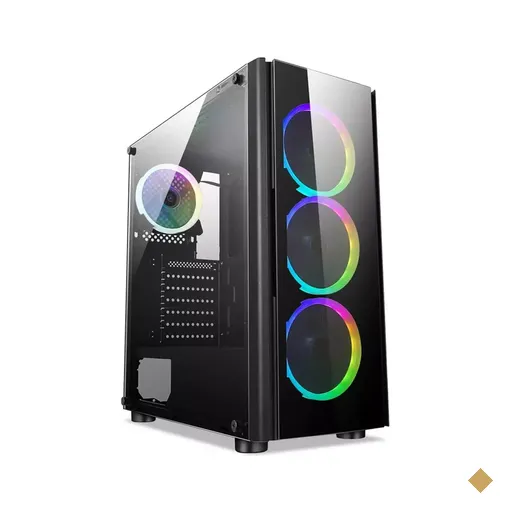 Gabinete Gamer Liketec Streamer V2 RGB, Vidro Temperado, S-Fans, Mid Tower Black
